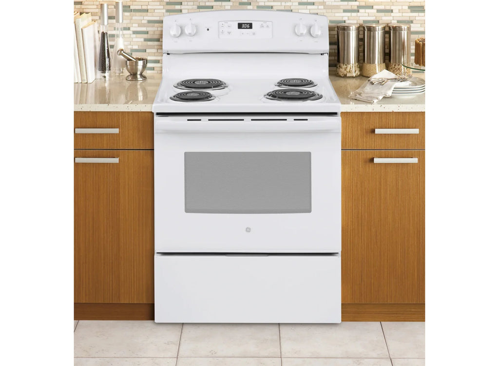 GE - ENERGY STAR® 30" Free-Standing Electric Range - JBS360DMWW