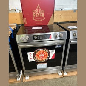 Frigidaire - 30" Electric Range with Stone-Baked Pizza - GCFE3070BF