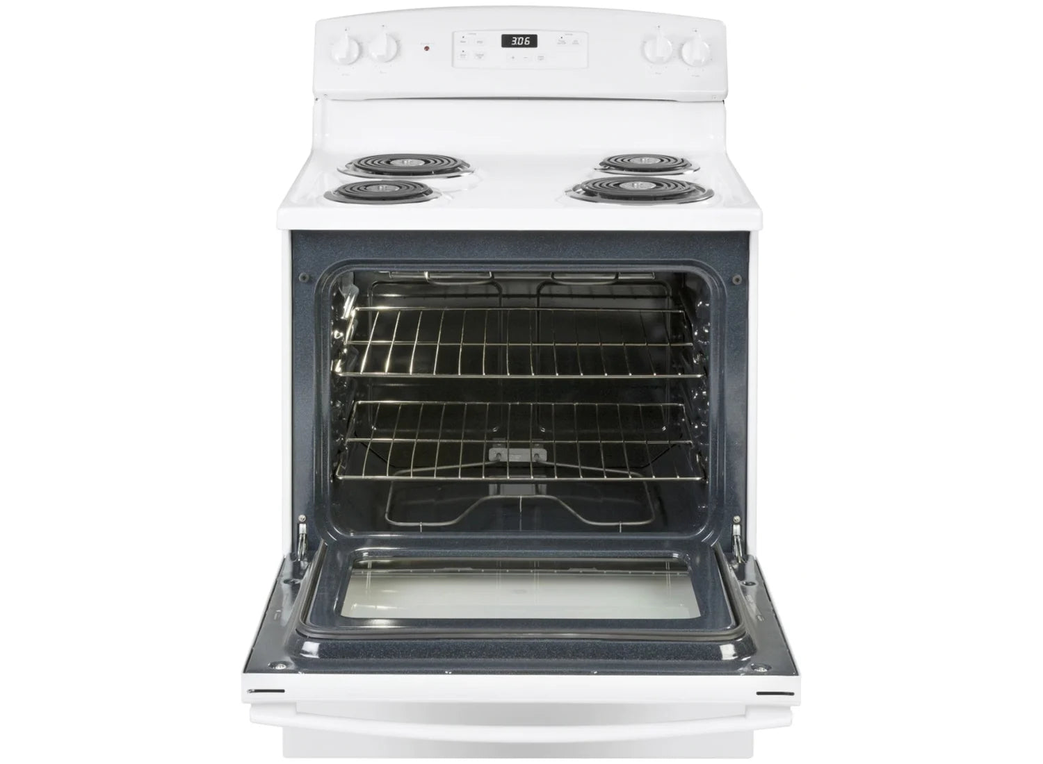 GE - ENERGY STAR® 30" Free-Standing Electric Range - JBS360DMWW