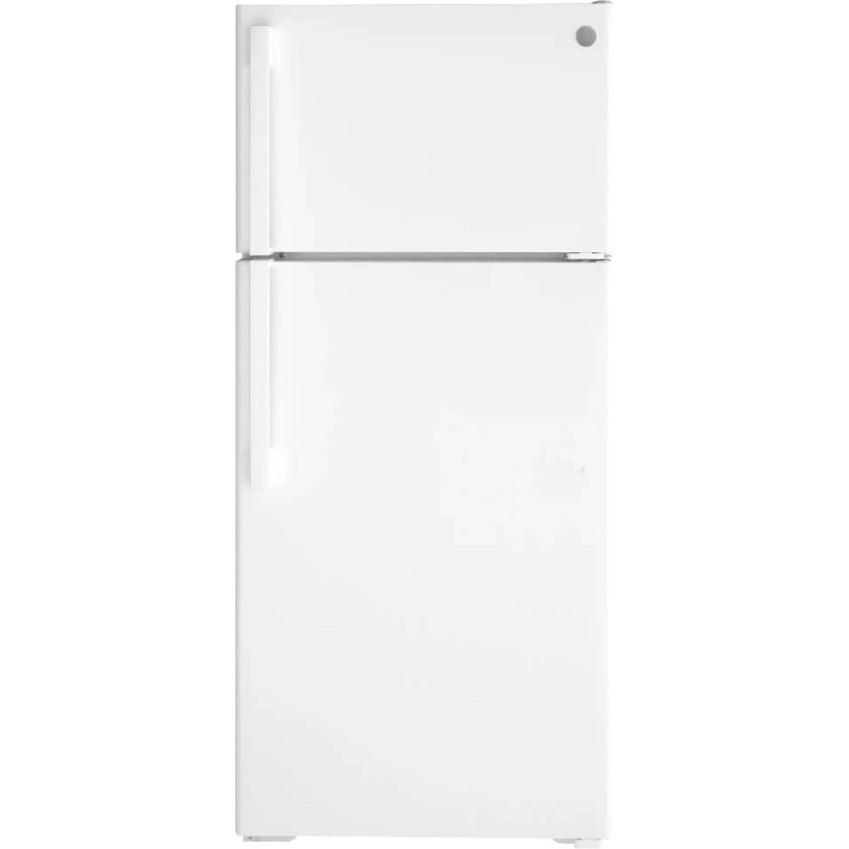 GE - ENERGY STAR® 16.6 Cu. Ft. Top-Freezer Refrigerator - GTE17DTNRWW