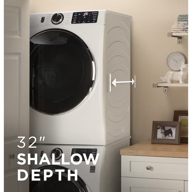 GE® ENERGY STAR® 5.0 cu. ft. Capacity Smart Front Load Steam Washer with SmartDispense™ UltraFresh Vent System with OdorBlock™ and Steam - GFW655SSVWW