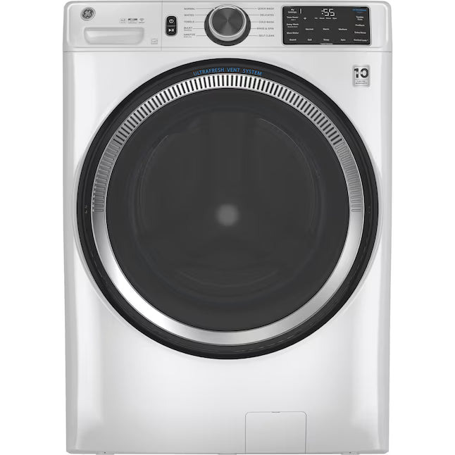GE® ENERGY STAR 4.8 cu. ft. Capacity Smart Front Load ® Washer with UltraFresh Vent System with OdorBlock™ and Sanitize w/Oxi - GFW550SSNWW