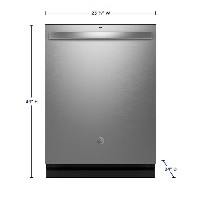 GE® ENERGY STAR® Fingerprint Resistant Top Control with Stainless Steel Interior Dishwasher with Sanitize Cycle - GDT650SYVFS