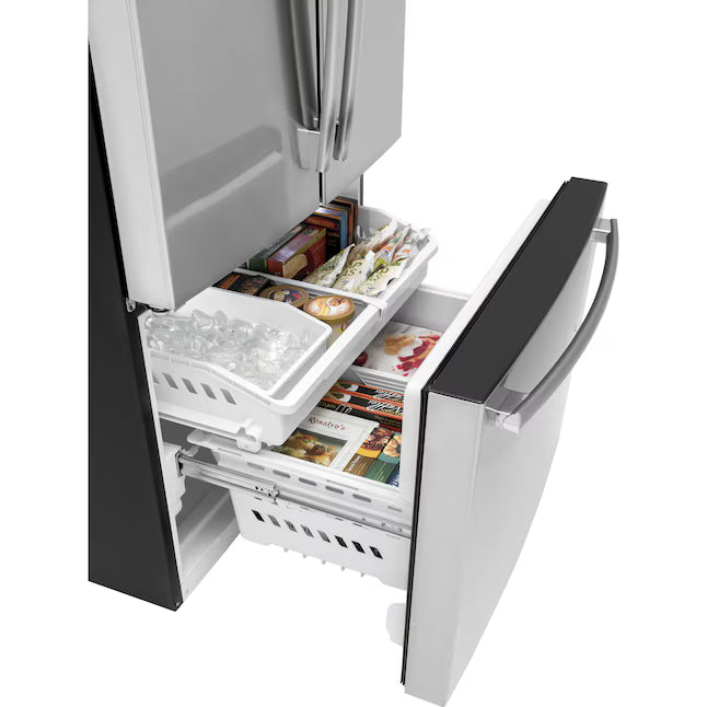 GE ENERGY STAR 27.0 Cu. Ft. Fingerprint Resistant French-Door Refrigerator - GNE27JYMFS