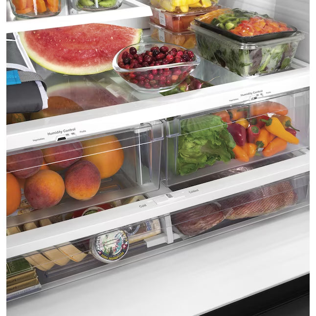 GE ENERGY STAR 27.0 Cu. Ft. Fingerprint Resistant French-Door Refrigerator - GNE27JYMFS