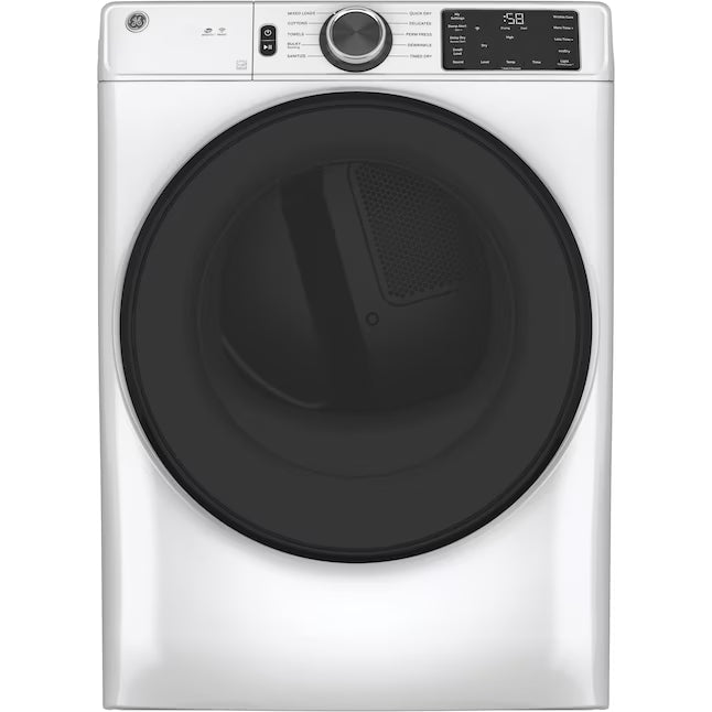 GE® ENERGY STAR® 7.8 cu. ft. Capacity Smart Front Load Electric Dryer with Sanitize Cycle - GFD55ESSNWW