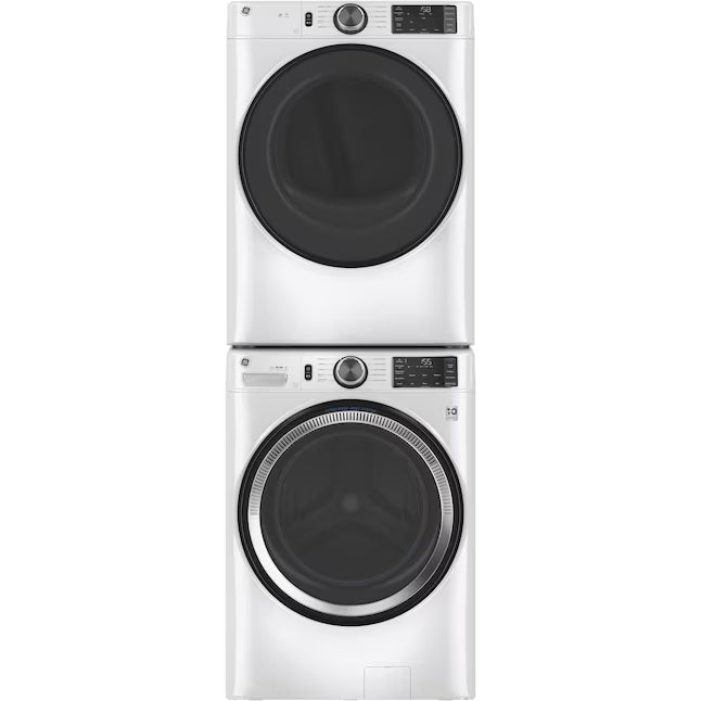 GE® ENERGY STAR® 7.8 cu. ft. Capacity Smart Front Load Electric Dryer with Sanitize Cycle - GFD55ESSNWW