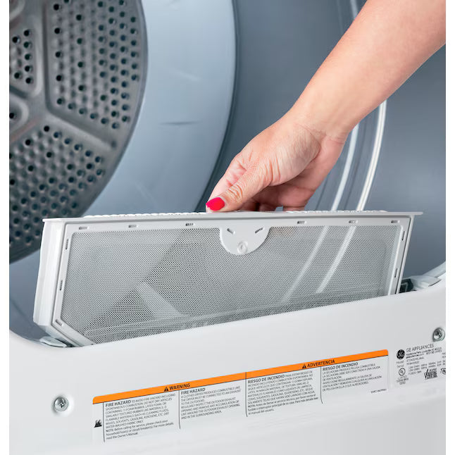 GE® 7.2 cu. ft. Capacity Gas Dryer with Up To 120 ft. Venting and Extended Tumble - GTD48GASWWB