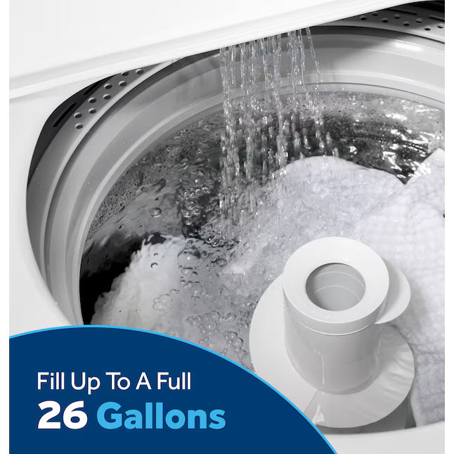 GE® 4.5 cu. ft. Capacity Washer with Stainless Steel Basket, Cold Plus and Wash Boost - GTW485ASWWB