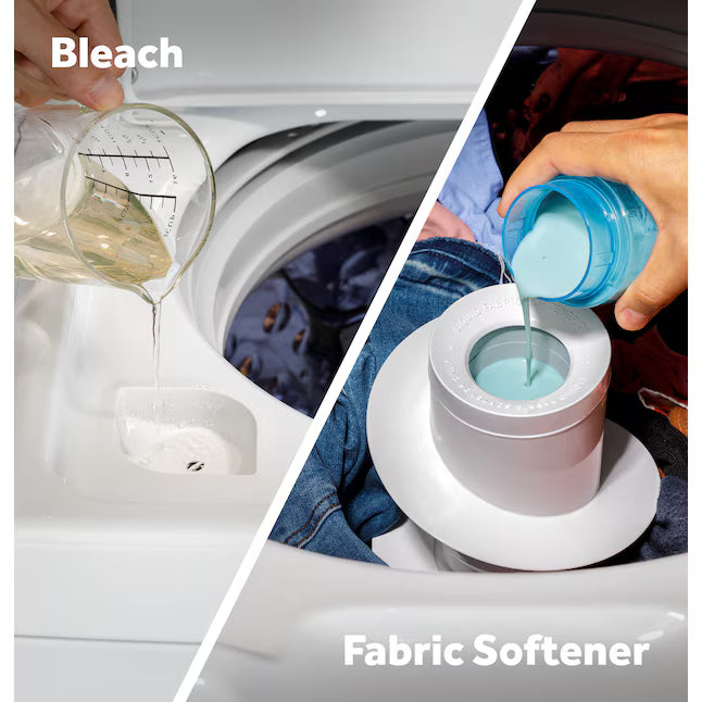 GE® 4.5 cu. ft. Capacity Washer with Stainless Steel Basket, Cold Plus and Wash Boost - GTW485ASWWB