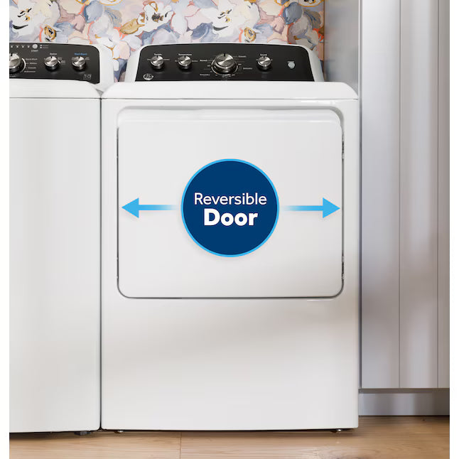 GE® 7.2 cu. ft. Capacity Gas Dryer with Up To 120 ft. Venting and Extended Tumble - GTD48GASWWB