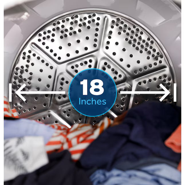 GE® 7.2 cu. ft. Capacity Electric Dryer with Up To 120 ft. Venting and Extended Tumble - GTD48EASWWB