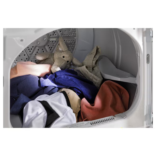 GE® ENERGY STAR® 7.8 cu. ft. Capacity Smart Front Load Electric Dryer with Sanitize Cycle - GFD55ESSNWW