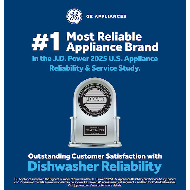 GE® ENERGY STAR® Dishwasher with Front Controls - GDF535PGRWW