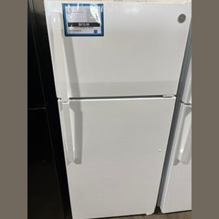 GE - ENERGY STAR® 16.6 Cu. Ft. Top-Freezer Refrigerator - GTE17DTNRWW