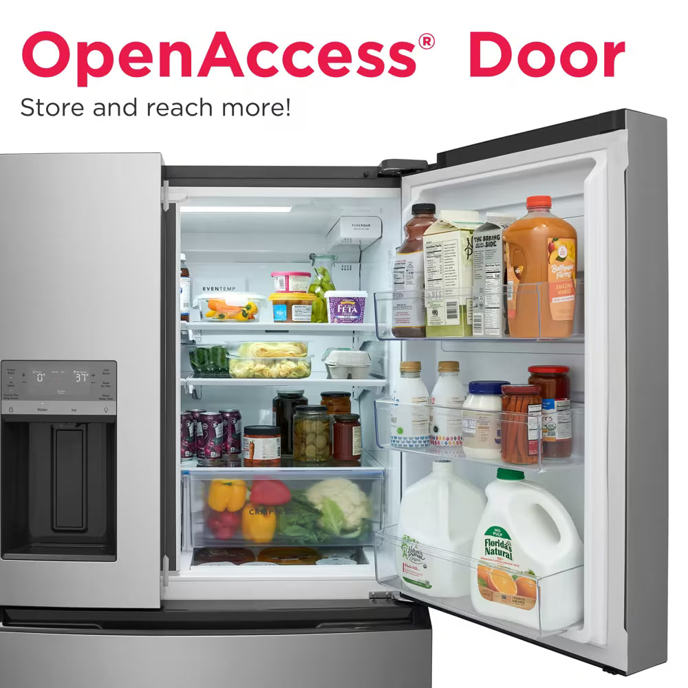 Frigidaire 26 Cu. Ft. Standard-Depth 4-Door French Door Refrigerator – FRMS2733AV