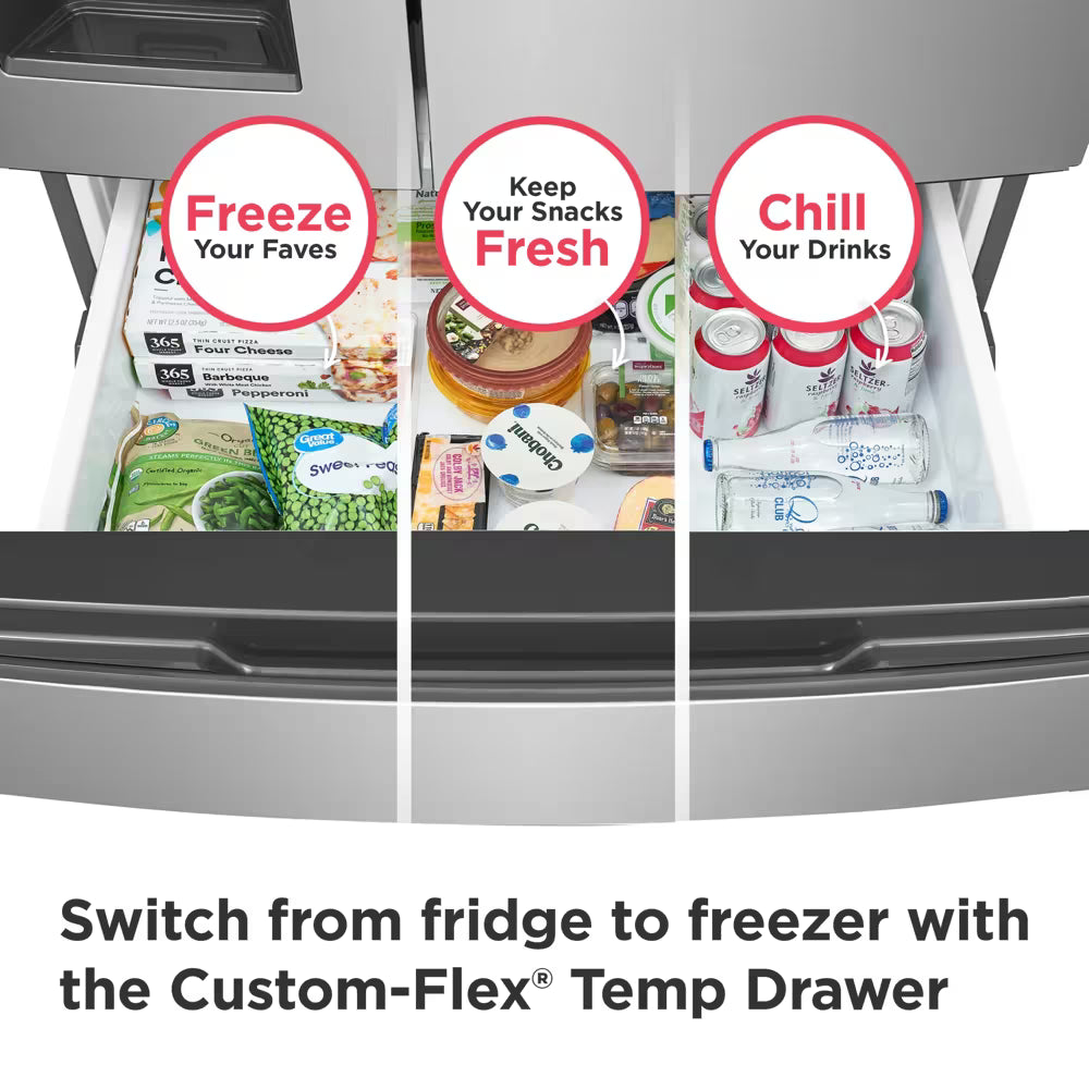 Frigidaire 26 Cu. Ft. Standard-Depth 4-Door French Door Refrigerator – FRMS2733AV