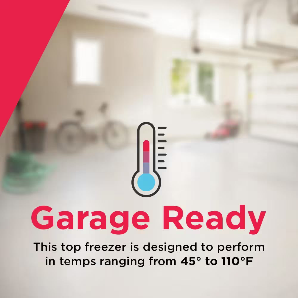 Frigidaire 18 Cu. Ft. Garage Ready Top Freezer Refrigerator - FFTR1814WW