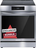 Frigidaire - 30" Freestanding Induction Range with Total Convection - GCRI3060BF
