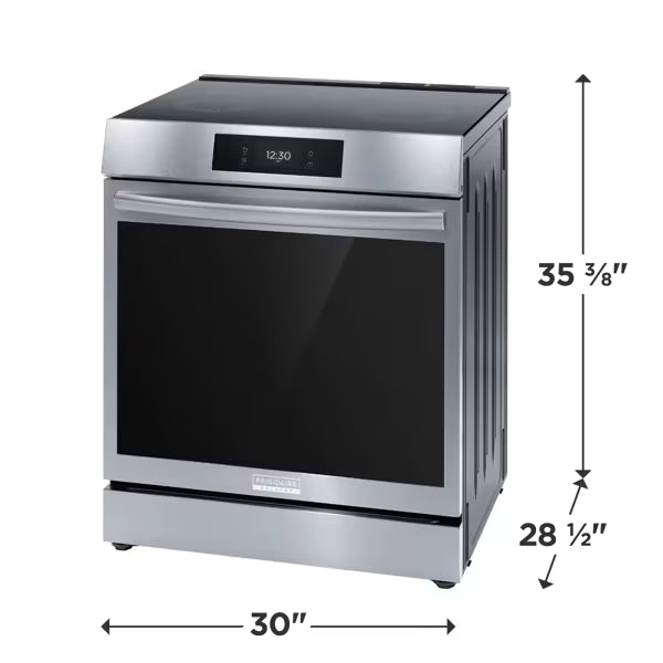 Frigidaire - 30" Freestanding Induction Range with Total Convection - GCRI3060BF