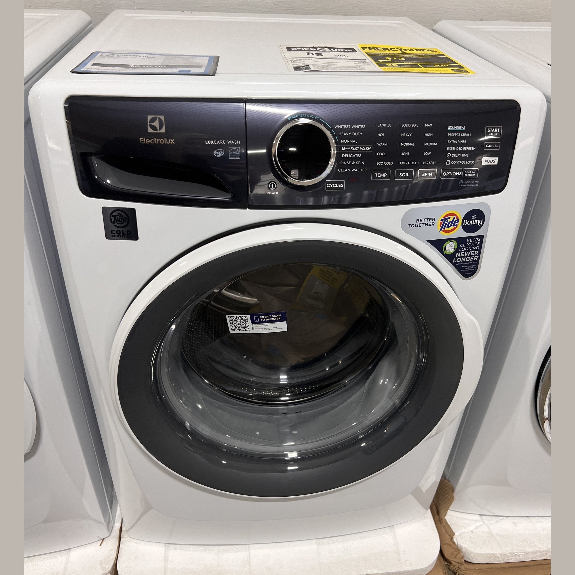 Electrolux Front Load Perfect Steam™ Washer with LuxCare® Wash - 4.5 Cu. Ft. - ELFW7437AW