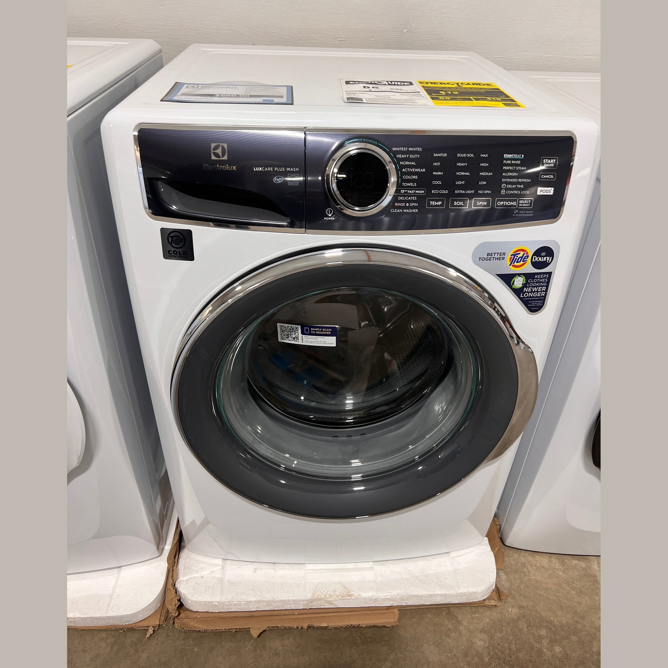 Electrolux Front Load Perfect Steam™ Washer with LuxCare® Plus Wash - 4.5 Cu. Ft. - ELFW7537AW
