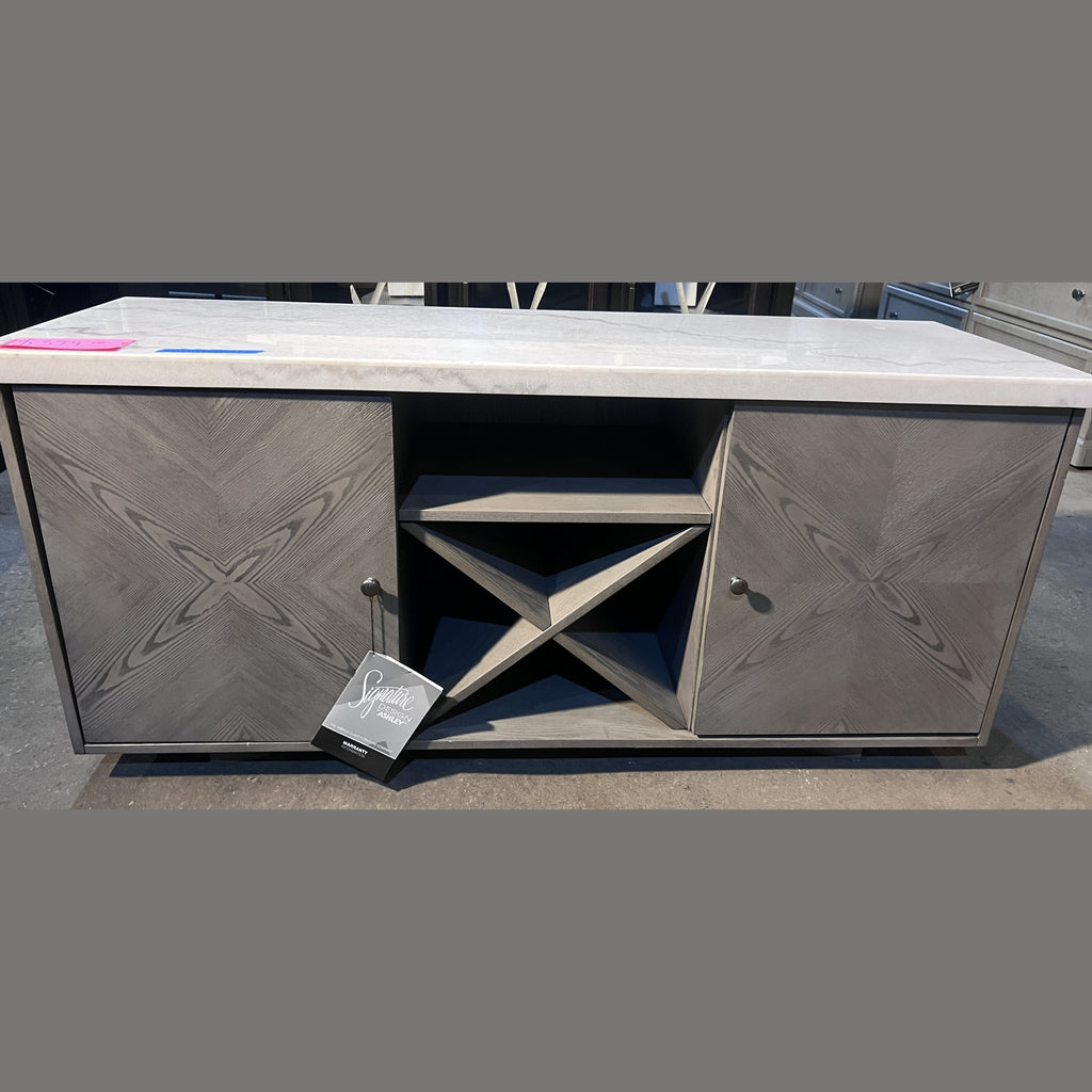 Ashley® Ronstyne Grayish Brown/White Dining Server