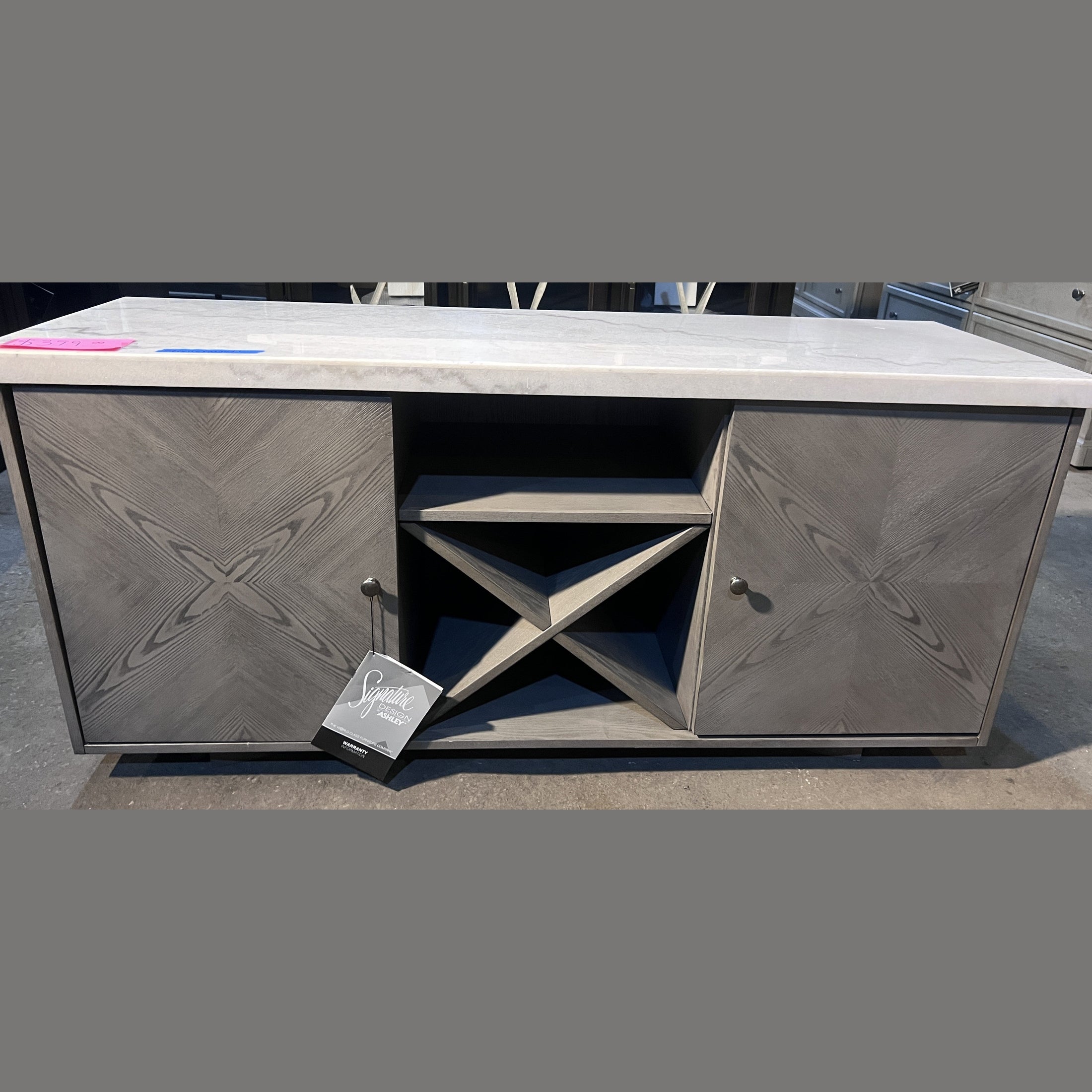 Ashley® Ronstyne Grayish Brown/White Dining Server