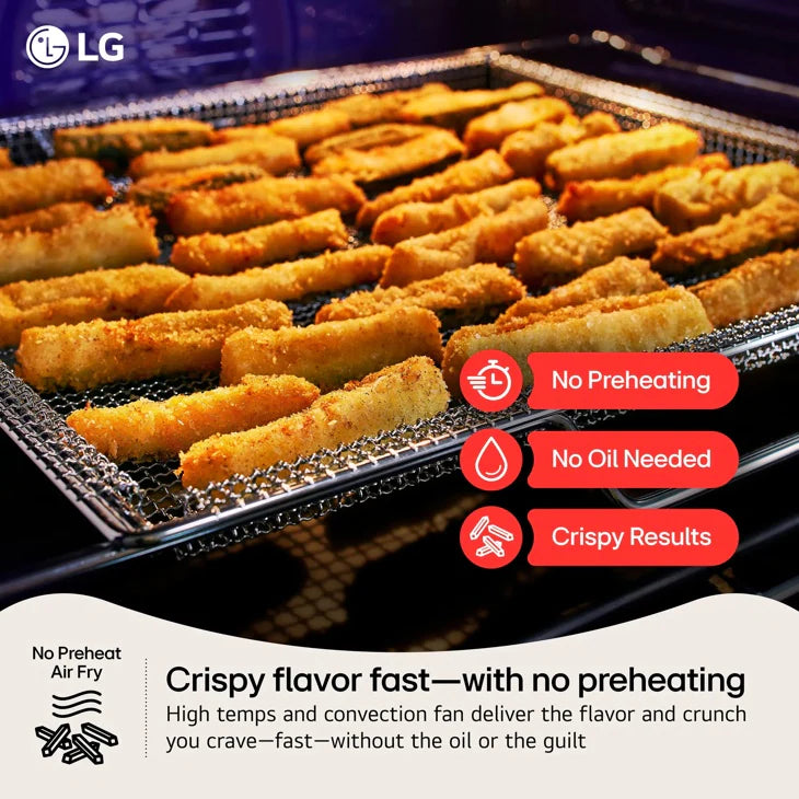 LG 6.3 cu. ft. Smart Wi-Fi Enabled Probake Convection® Gas Range with Air Fry & EasyClean® -  LRGN6325X