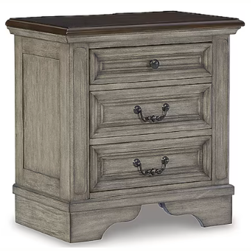 Ashley Furniture Lodenbay Three Drawer Night Stand w/ USB Charging
