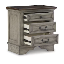 Ashley Furniture Lodenbay Three Drawer Night Stand w/ USB Charging