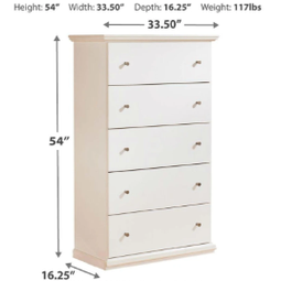 Bostwick Shoals 5 Drawer Chest of Drawers