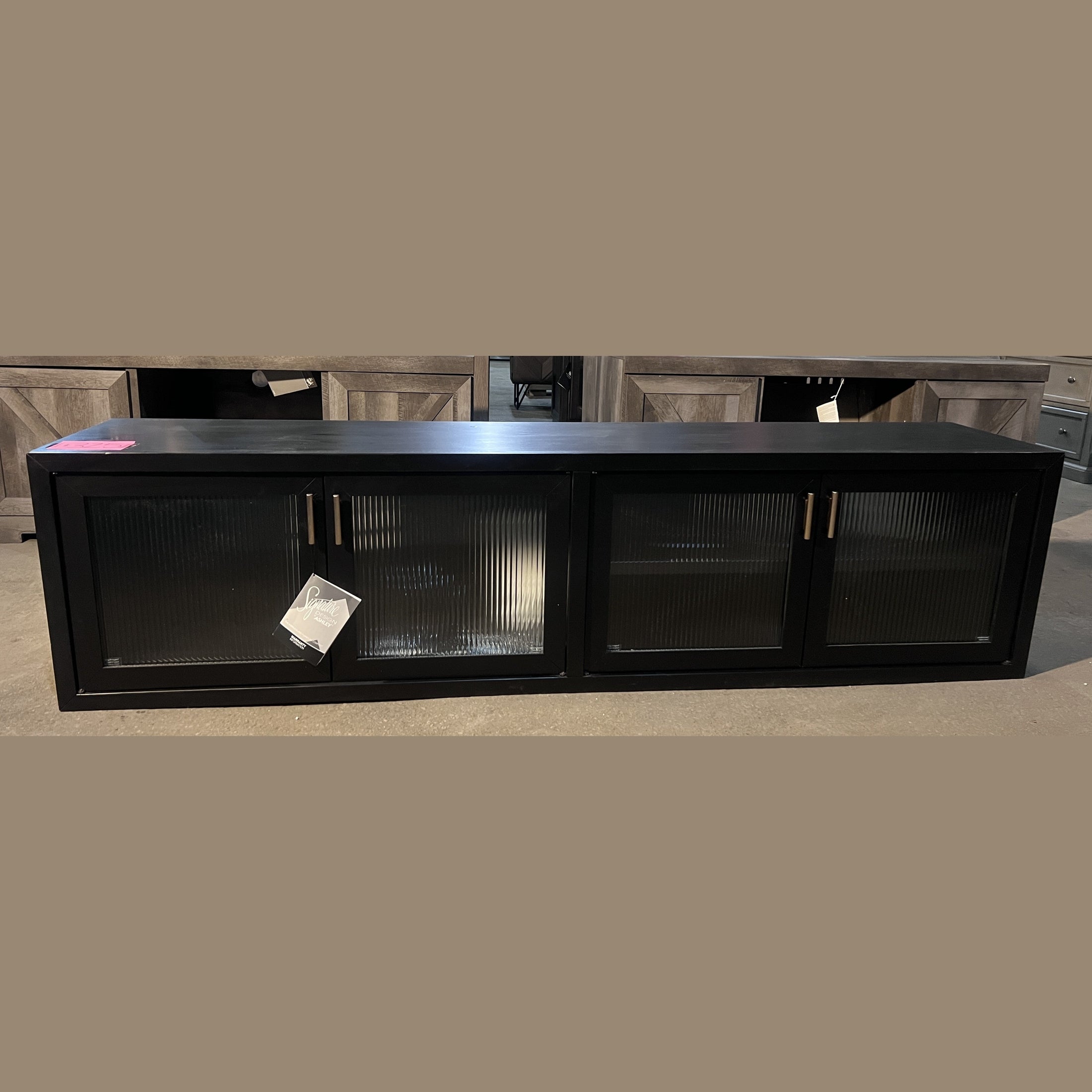 Winbardi Black TV Stand