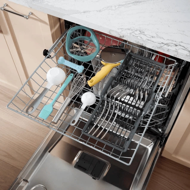 GE® ENERGY STAR® Fingerprint Resistant Top Control with Stainless Steel Interior Dishwasher with Sanitize Cycle - GDP670SYVFS