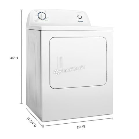 Amana -6.5 cu. ft. Electric Dryer with Wrinkle Prevent Option -NED4655EW
