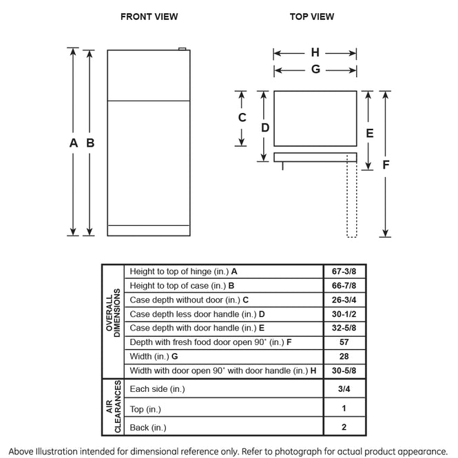 GE® 17.5 Cu. Ft. Top-Freezer Refrigerator - GTS18HGNRWW