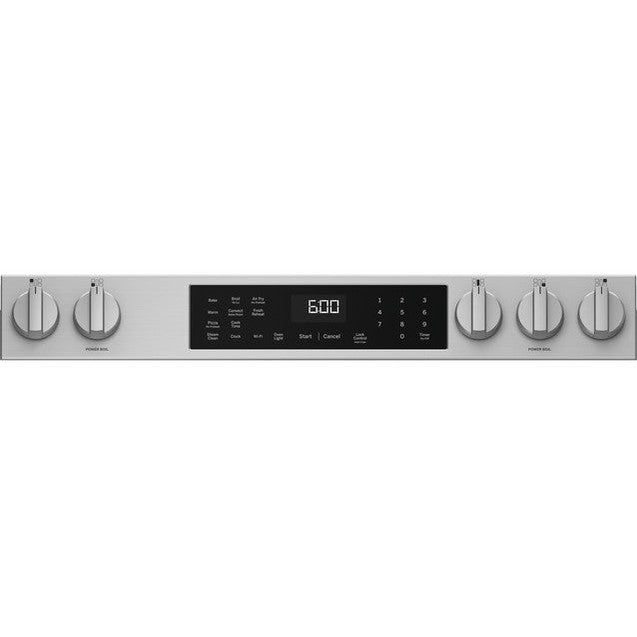GE® 30" Slide-In Front-Control Convection Gas Range with No Preheat Air Fry and EasyWash™ Oven Tray - GGS600AVFS