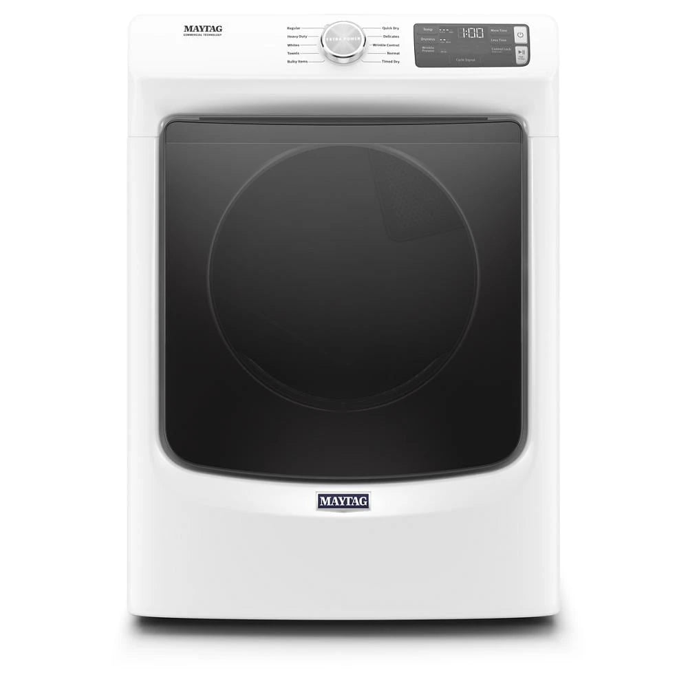 Maytag - Front Load Electric Dryer with Extra Power and Quick Dry cycle - 7.3 cu. ft. -MED5630HW