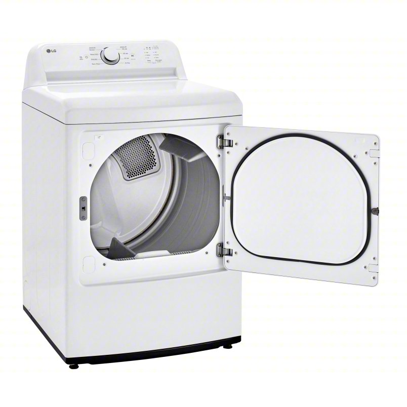 LG - 7.3 cu. ft. Ultra Large Capacity Rear Control Electric ENERGY STAR Dryer with Sensor Dry - DLE6100W
