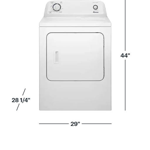 Amana -6.5 cu. ft. Electric Dryer with Wrinkle Prevent Option -NED4655EW