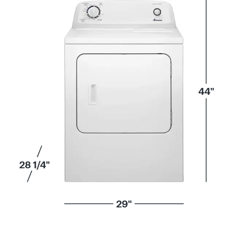 Amana -6.5 cu. ft. Electric Dryer with Wrinkle Prevent Option -NED4655EW