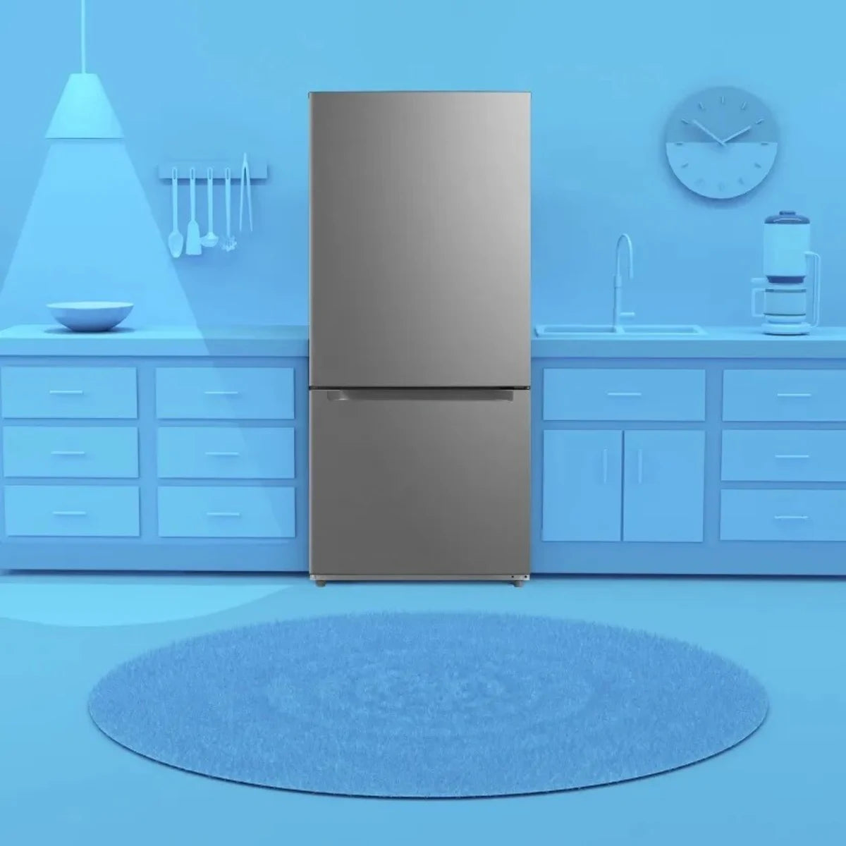 Element 18.7 cu. ft. Bottom Freezer Refrigerator (Stainless Steel) - ERBM19CBS