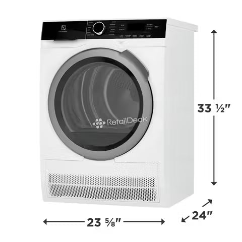 Electrolux 24" Compact Front Load Dryer - Ventless, Energy Star Certified, 4.0 Cu. Ft. - ELFE4222AW