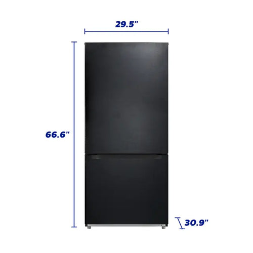 Element 18.7 cu. ft. Bottom Freezer Refrigerator (Black) - ERBM19CBB