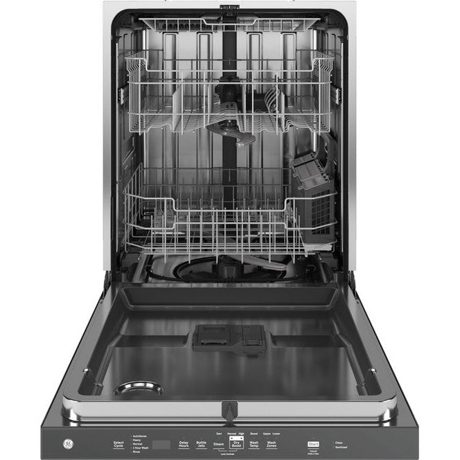 GE® ENERGY STAR® Fingerprint Resistant Top Control with Stainless Steel Interior Dishwasher with Sanitize Cycle - GDP670SYVFS