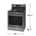 Frigidaire  30" Rear Control Electric Range with Total Convection -GCRE3060BF