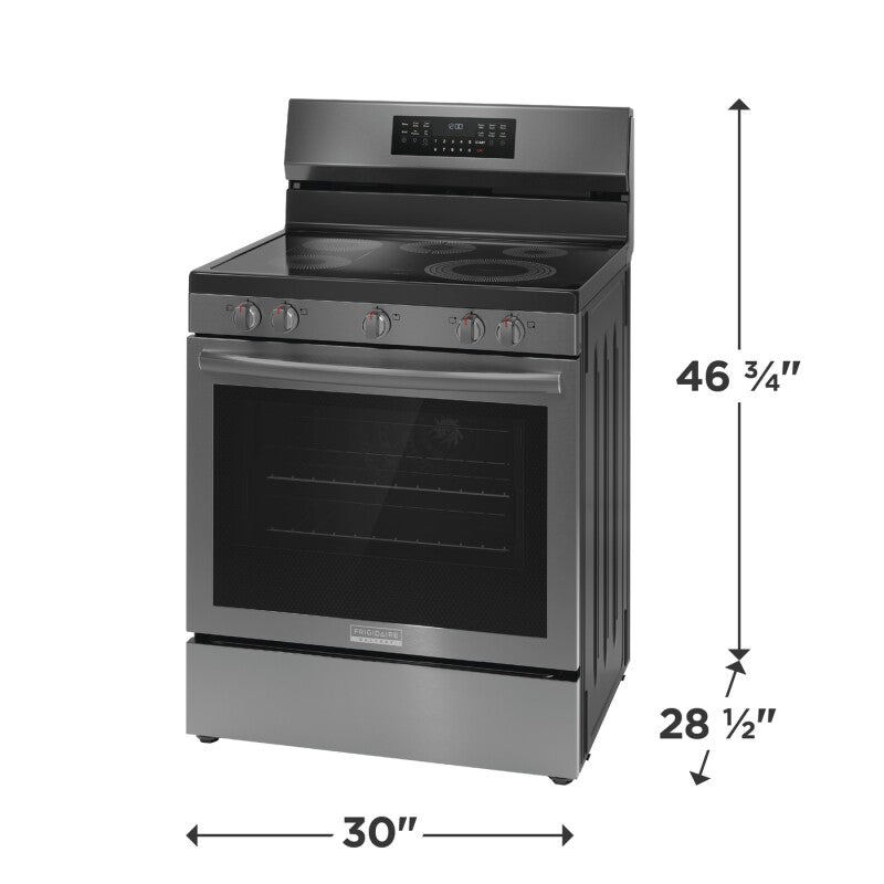 Frigidaire  30" Rear Control Electric Range with Total Convection -GCRE3060BF
