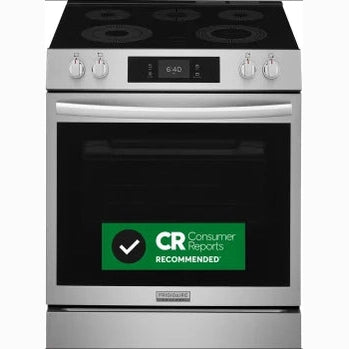 Frigidaire - 30" Electric Range with Stone-Baked Pizza - GCFE3070BF