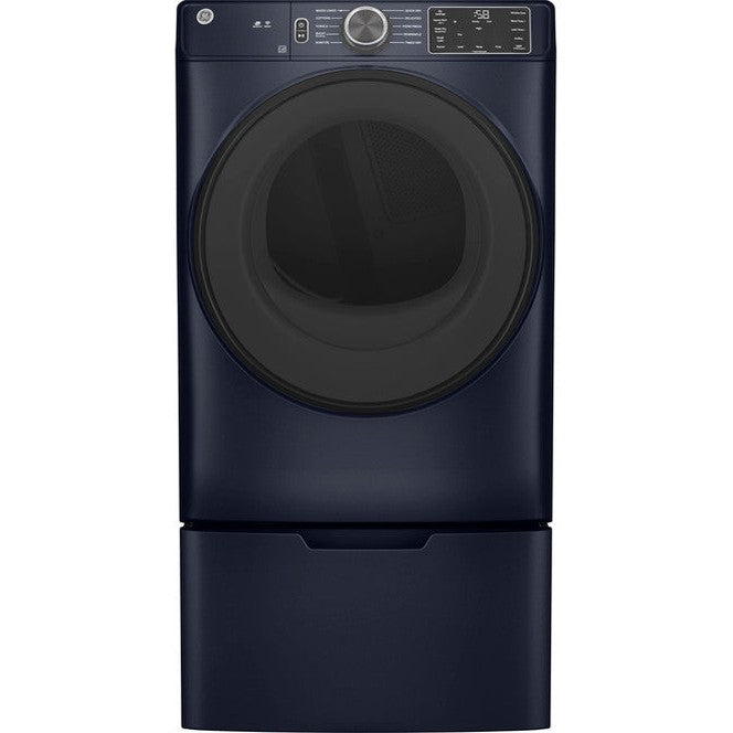 GE® ENERGY STAR® 7.8 cu. ft. Capacity Smart Front Load Electric Dryer with Sanitize Cycle - GFD55ESPRRS