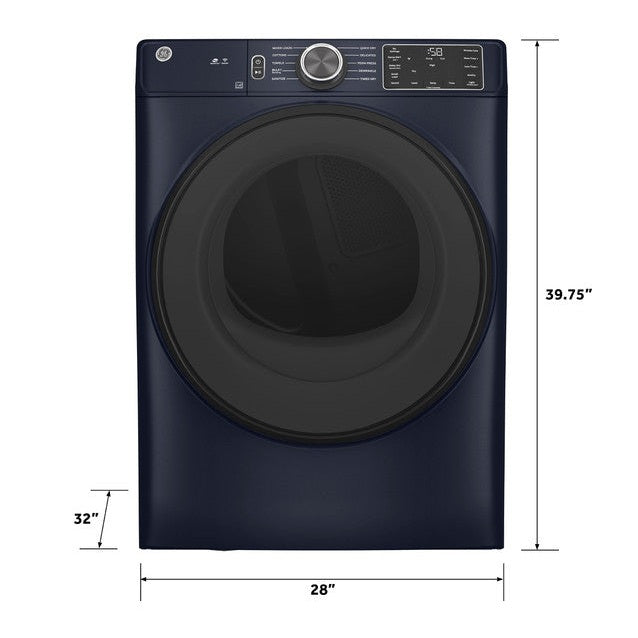 GE® ENERGY STAR® 7.8 cu. ft. Capacity Smart Front Load Electric Dryer with Sanitize Cycle - GFD55ESPRRS